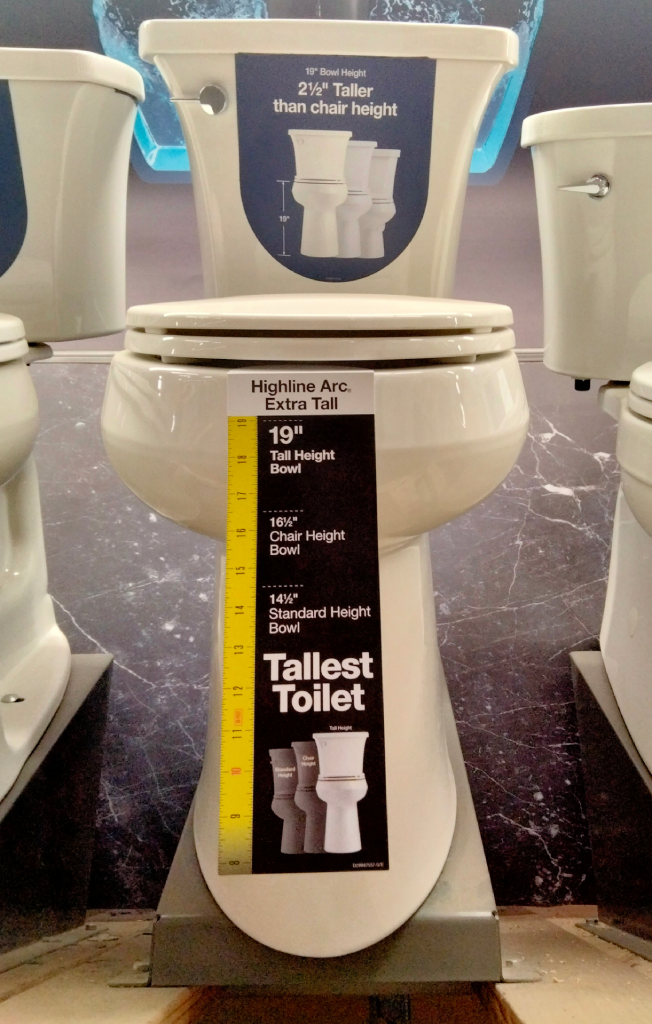 tall toilet